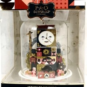 🎊FAO Schwarz Glass Cloche Ornament Christmas Return to Wonder